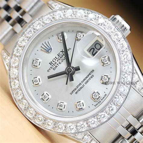 rolex women watches leather and white gold|ladies Rolex datejust white dial.